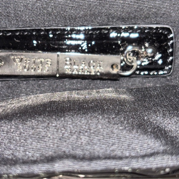 White House Black Market (WHBM) Black Suede Clutch w/Removeable Wristlet - Picture 3 of 6